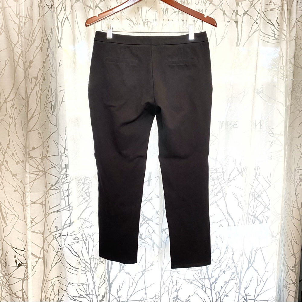 KOBI HALPERIN krista black mid rise ankle cropped dress pants zipper pockets - Picture 4 of 12